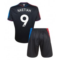 Camisa de Futebol Crystal Palace Eddie Nketiah #9 Equipamento Alternativo Infantil 2024-25 Manga Curta (+ Calças curtas)